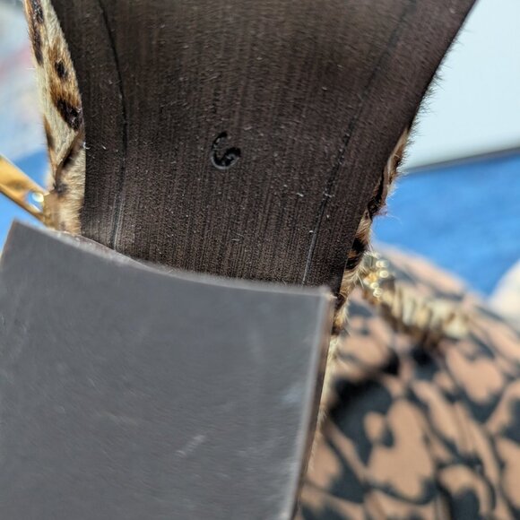 Like NEW Sam Edelman Walden Leopard-Print Cow Hair Booties Size 6 - Picture 13 of 17